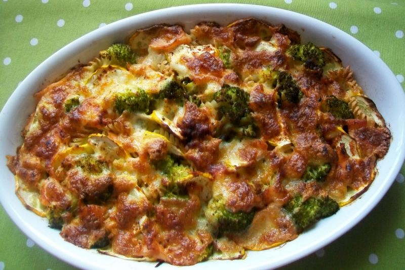 Zapiekanka z wędzonym łososiem