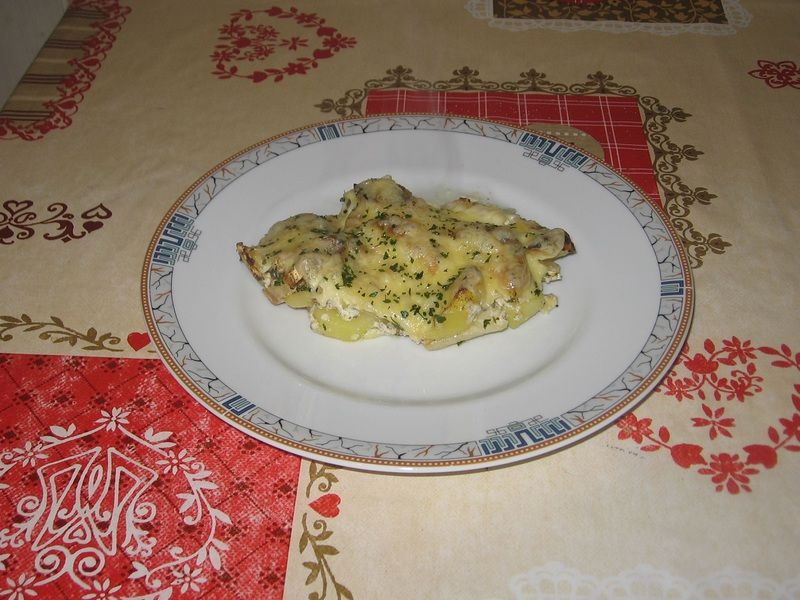 Zapiekanka z ziemniaków i selera Zapiekanka z ziemniaków i selera