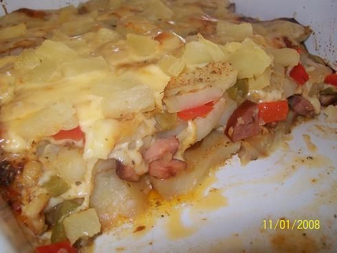 Zapiekanka ze slodkim akcentem.