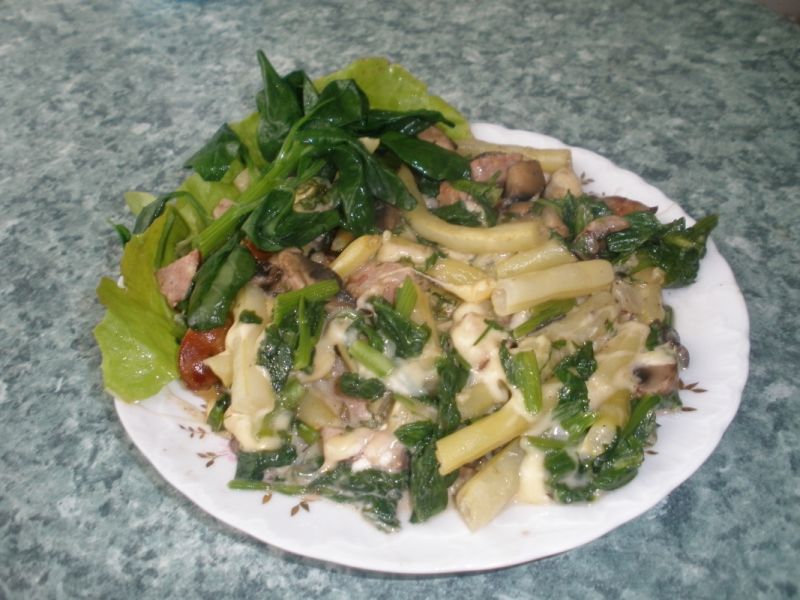 Zapiekanka ze szpinakiem