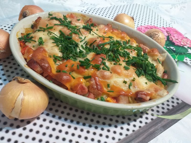 Zapiekanka ziemniaczana po chłopsku Zapiekanka ziemniaczana po chłopsku