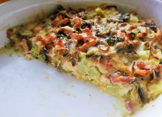 Zapiekanka ziemniaczana z brokułem