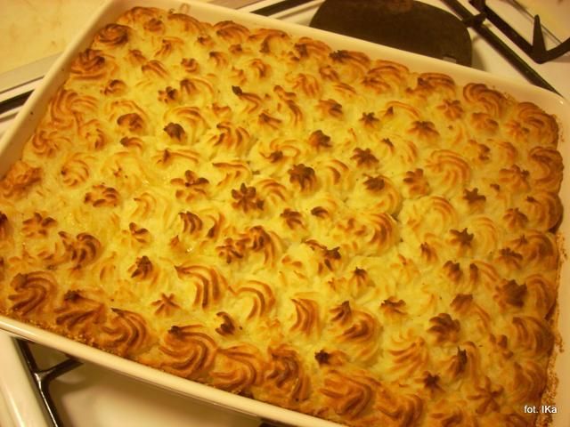 Zapiekanka ziemniaczana z fiszą 