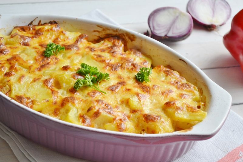 Zapiekanka ziemniaczana z kiszoną kapustą