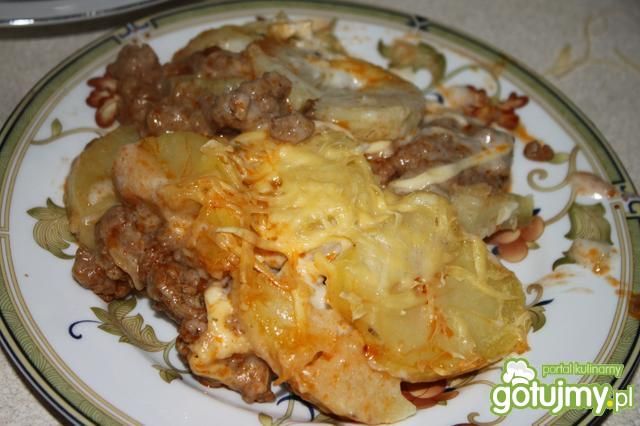 Zapiekanka ziemniaczana z mięsem 