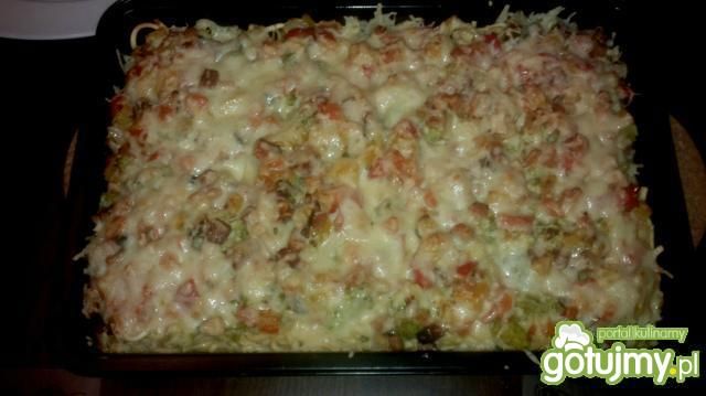 Zapiekany makaron z brokułami ala gino Zapiekany makaron z brokułami ala gino