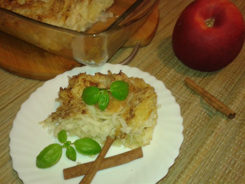 Zapiekany makaron z jabłkami Zapiekany makaron z jabłkami