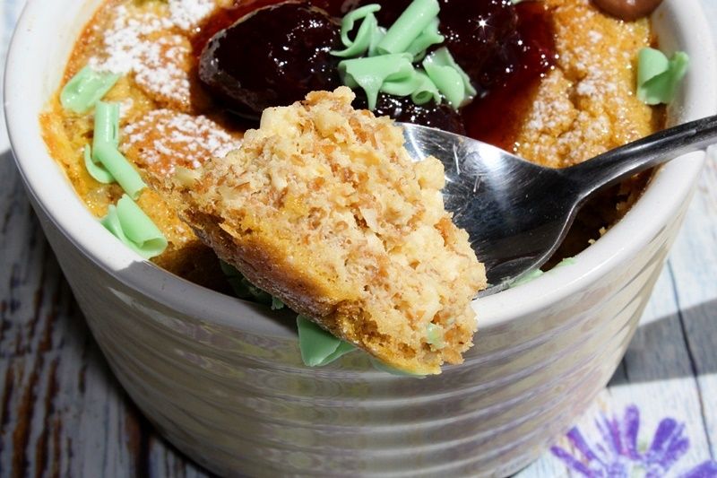 Zapiekany pudding z serka wiejskiego