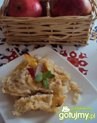 Zapiekany ryż z jabłkami