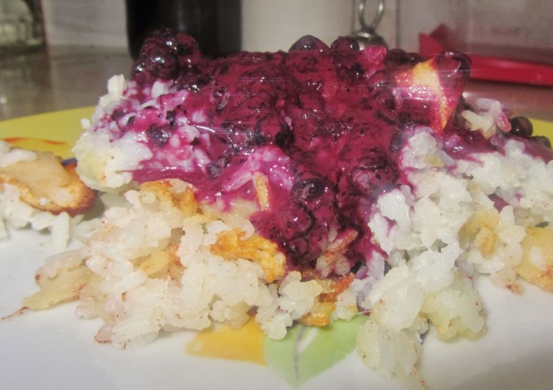 Zapiekany ryż z jabłuszkami