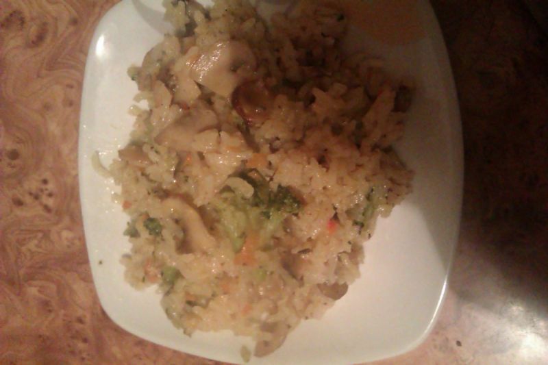 Zapiekany ryż z warzywami