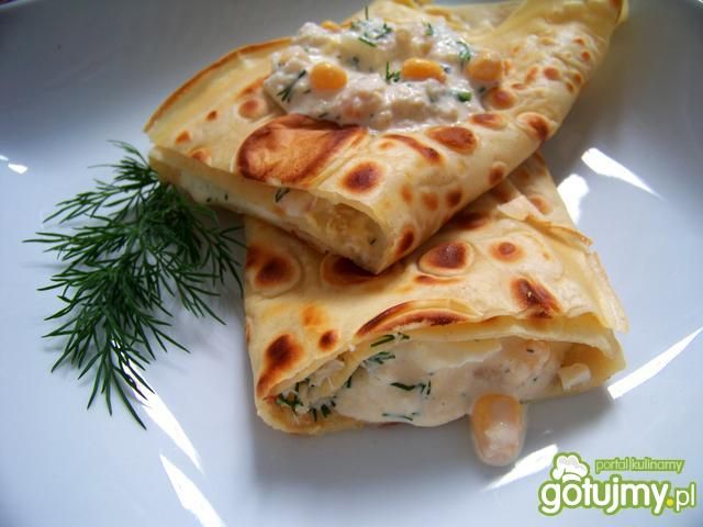 Zawijańce z sałatką krabową Zawijańce z sałatką krabową
