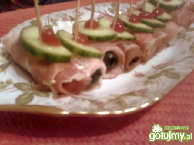 Zawijańce z szynki szwarcwaldzkiej