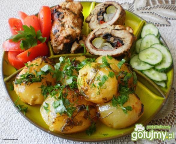 Zawijaski schabowe z piekarnika :