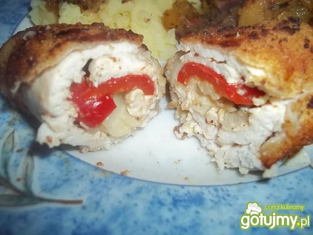 Zawijaski z marynowaną papryką