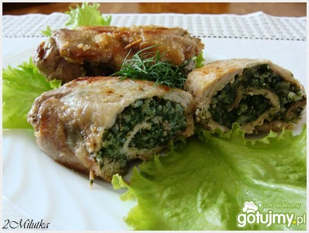 Zawijasy z ryżem i szpinakiem Zawijasy z ryżem i szpinakiem