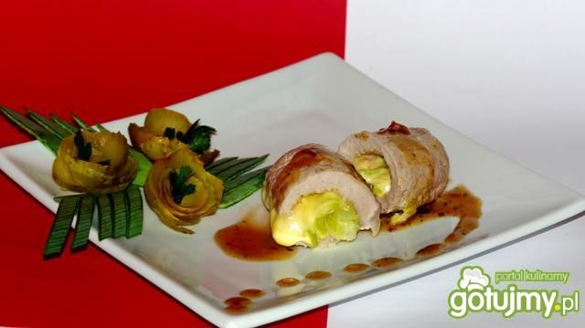 Zawijasy z serem i porem