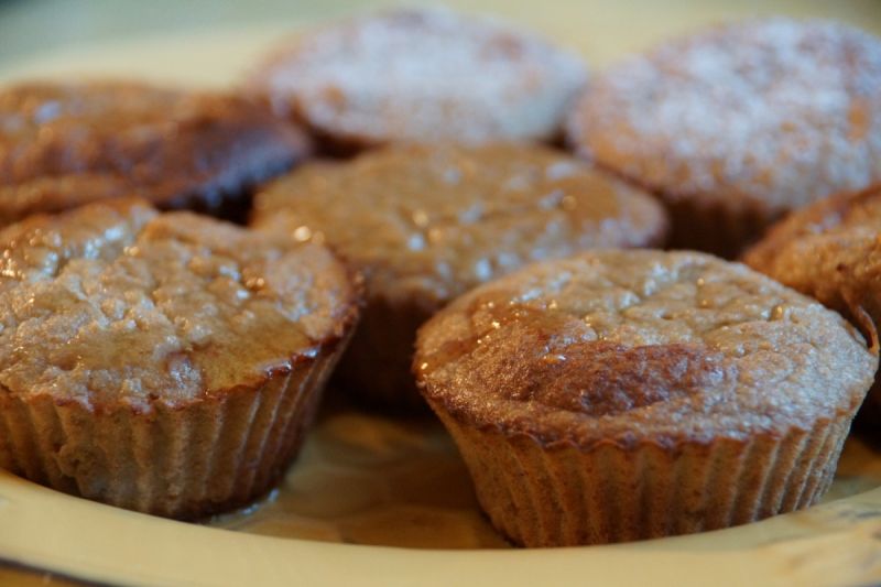 Zdrowe babeczki bananowo-jogurtowe  Zdrowe babeczki bananowo-jogurtowe