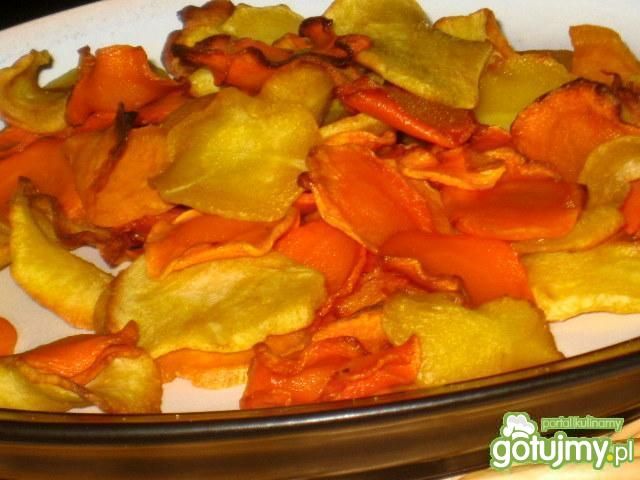Zdrowe chipsy dwukolorowe z ActiFry Zdrowe chipsy dwukolorowe z ActiFry
