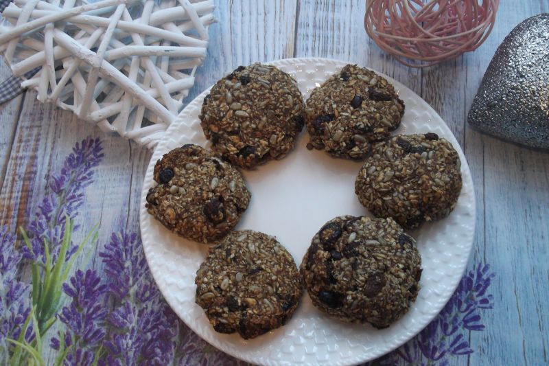 Zdrowe ciasteczka bakaliowe Zdrowe ciasteczka bakaliowe