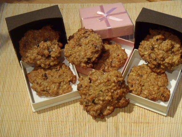 Zdrowe ciasteczka w pudełeczkach Zdrowe ciasteczka w pudełeczkach