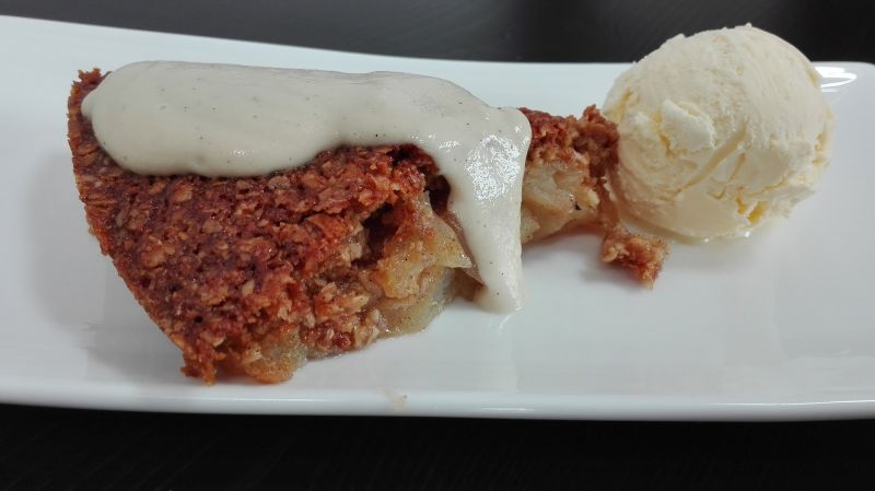 Zdrowy jabłecznik owsiany z robaczywych jabłek