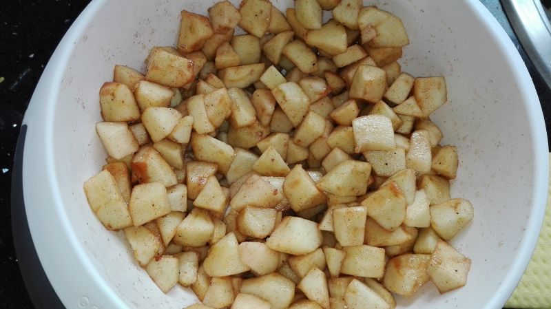 Zdrowy jabłecznik owsiany z robaczywych jabłek