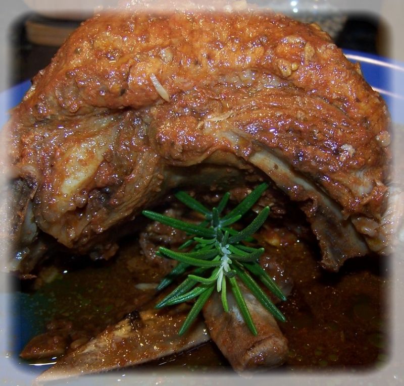 Żeberka duszone w ziołach