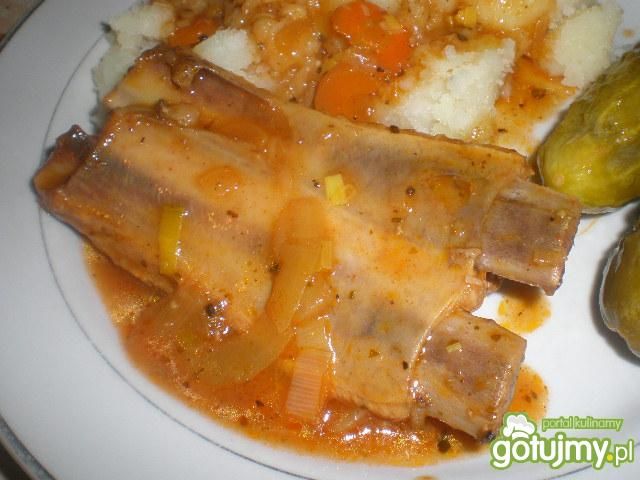 Żeberka duszone z papryką Żeberka duszone z papryką