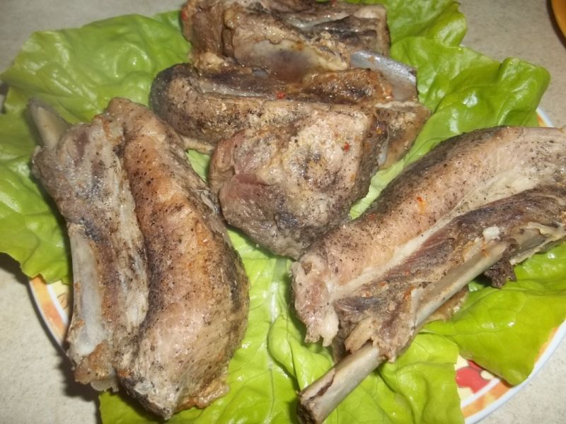 Żeberka mięsne smażone