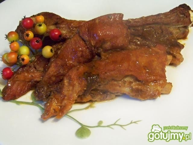 Żeberka na słodko Żeberka na słodko