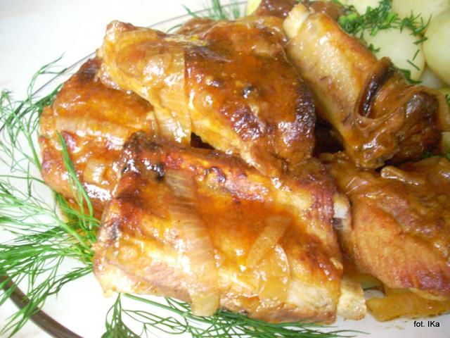 Żeberka paprykowe, pieczone w worku  Żeberka paprykowe, pieczone w worku