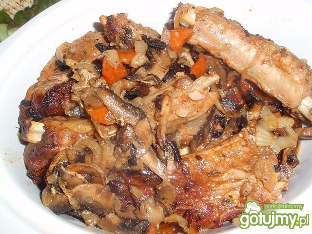 Żeberka po amerykańsku.