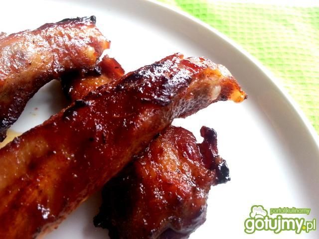 Żeberka w coli, miodzie i ketchupie