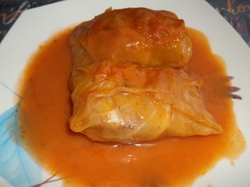 Żeberka w kapuście - gołąbki