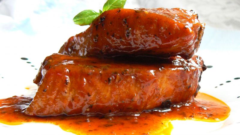 Żeberka w ketchupie