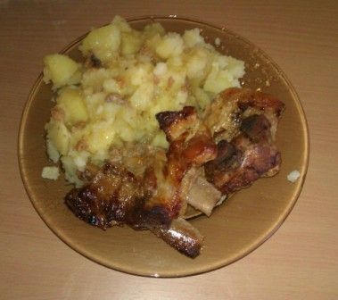 Żeberka w marynacie miodowo-musztardowej