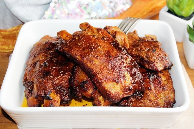 Żeberka w marynacie miodowo-musztardowej Żeberka w marynacie miodowo-musztardowej