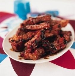 Żeberka w marynacie musztardowo – miodowej