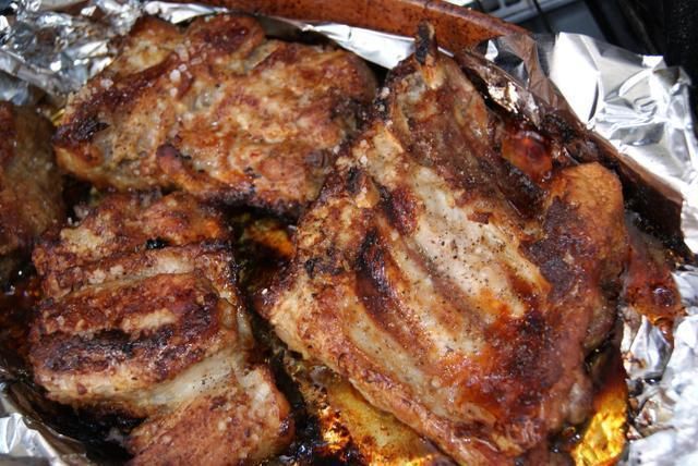 Żeberka w marynacie z musztardy