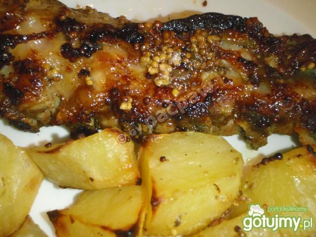 Żeberka w musztardzie francuskiej