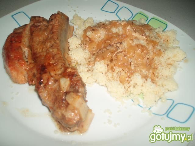 Żeberka w sosie cebulowym Żeberka w sosie cebulowym