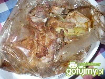 Żeberka wieprzowe w woreczku Żeberka wieprzowe w woreczku