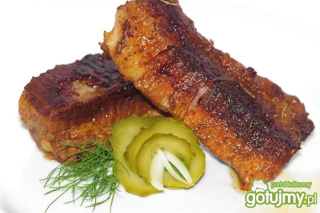 Żeberka wieprzowe z patelni