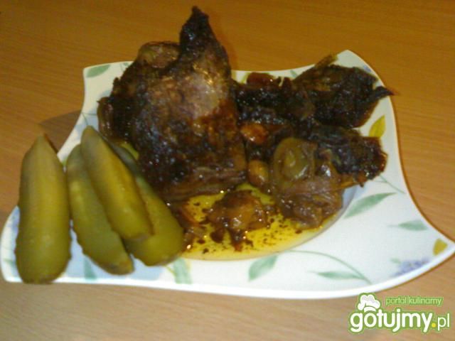 Żeberka z dzika w sosie własnym Żeberka z dzika w sosie własnym