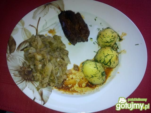 Żeberka z grilla w marynacie miodowej