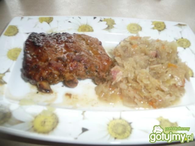 żeberka z kapustą żeberka z kapustą