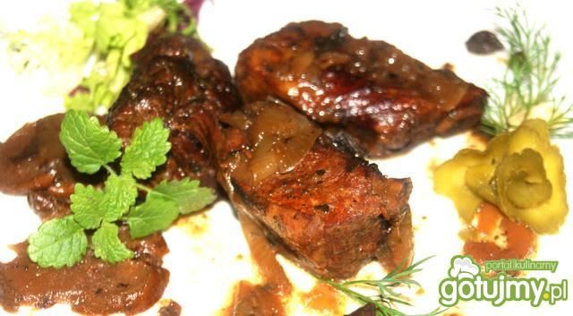 Żeberka z ,, kurnej chaty „