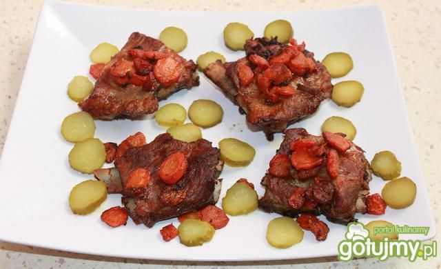 żeberka z marchewką