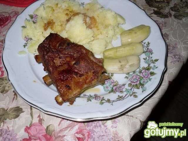 Żeberka z miodem wg Mysiuni